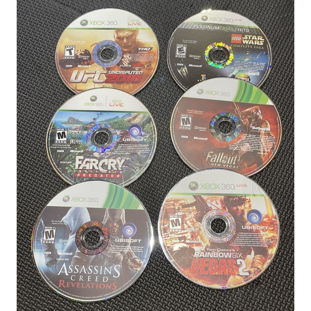 Xbox Games Lot of 6 *DISCS ONLY*